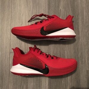 Nike Mamba Fury Kobe Bryant Shoes Red/Black Men's Size 10
